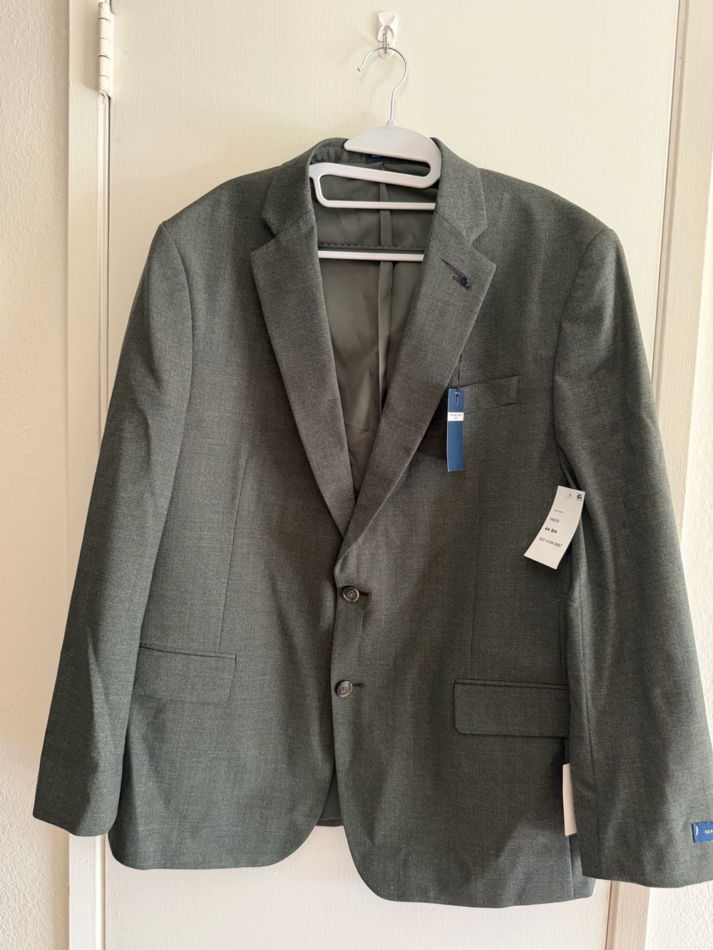Stafford Men's Olive Green Two-Button Sport Coat